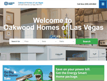 Tablet Screenshot of oakwoodhomeslasvegas.com